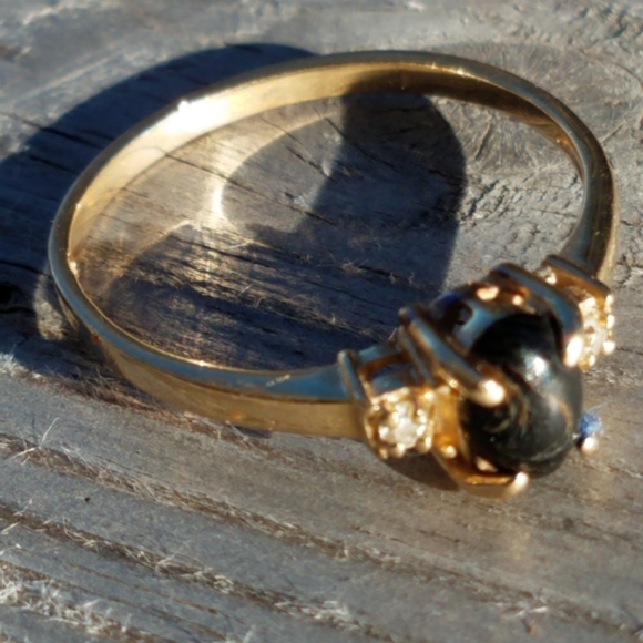 Maui divers 14k black coral ring - Picture 3 of 8